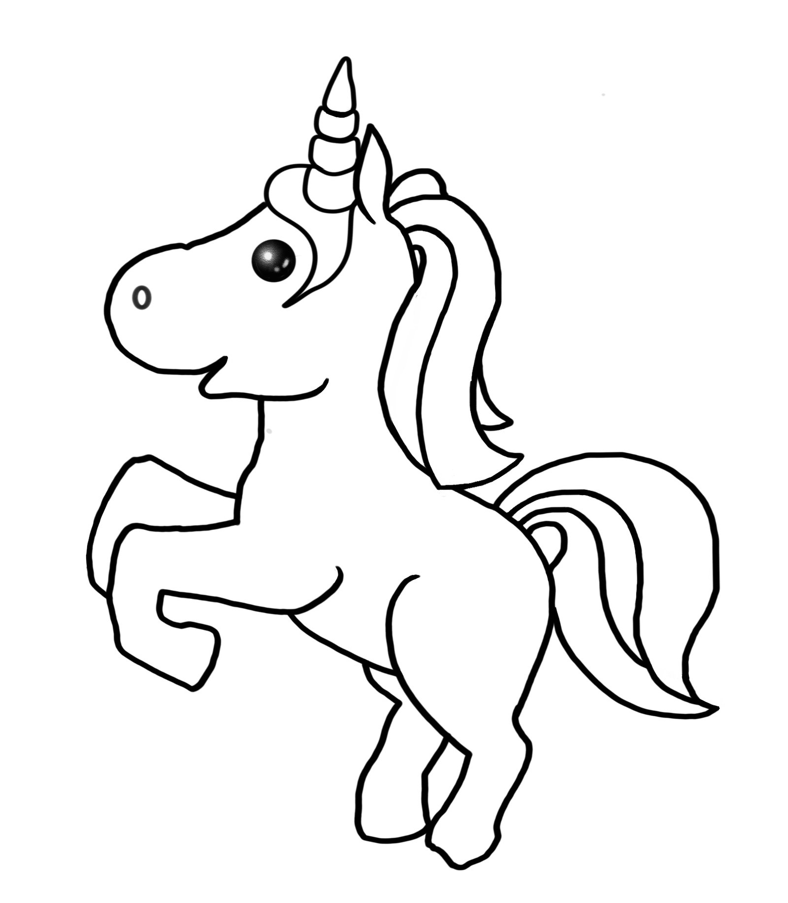 Para colorear - Unicornios lindos